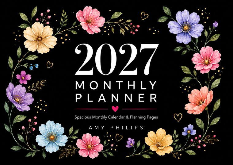 Digital 2027 Monthly Planner by Amy Philips
