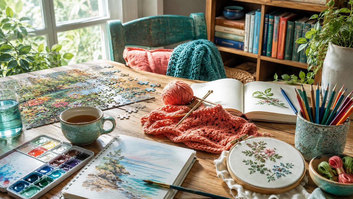 Real-life visual presentation for The Screen-Free Hobby Reset