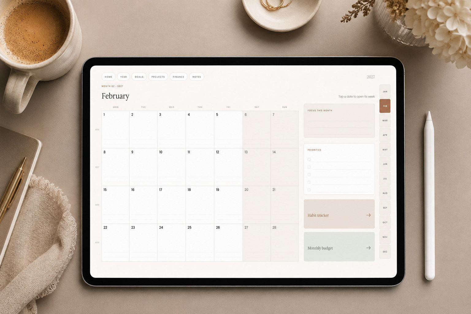 The 2027 Planner — the digital edition, on screen