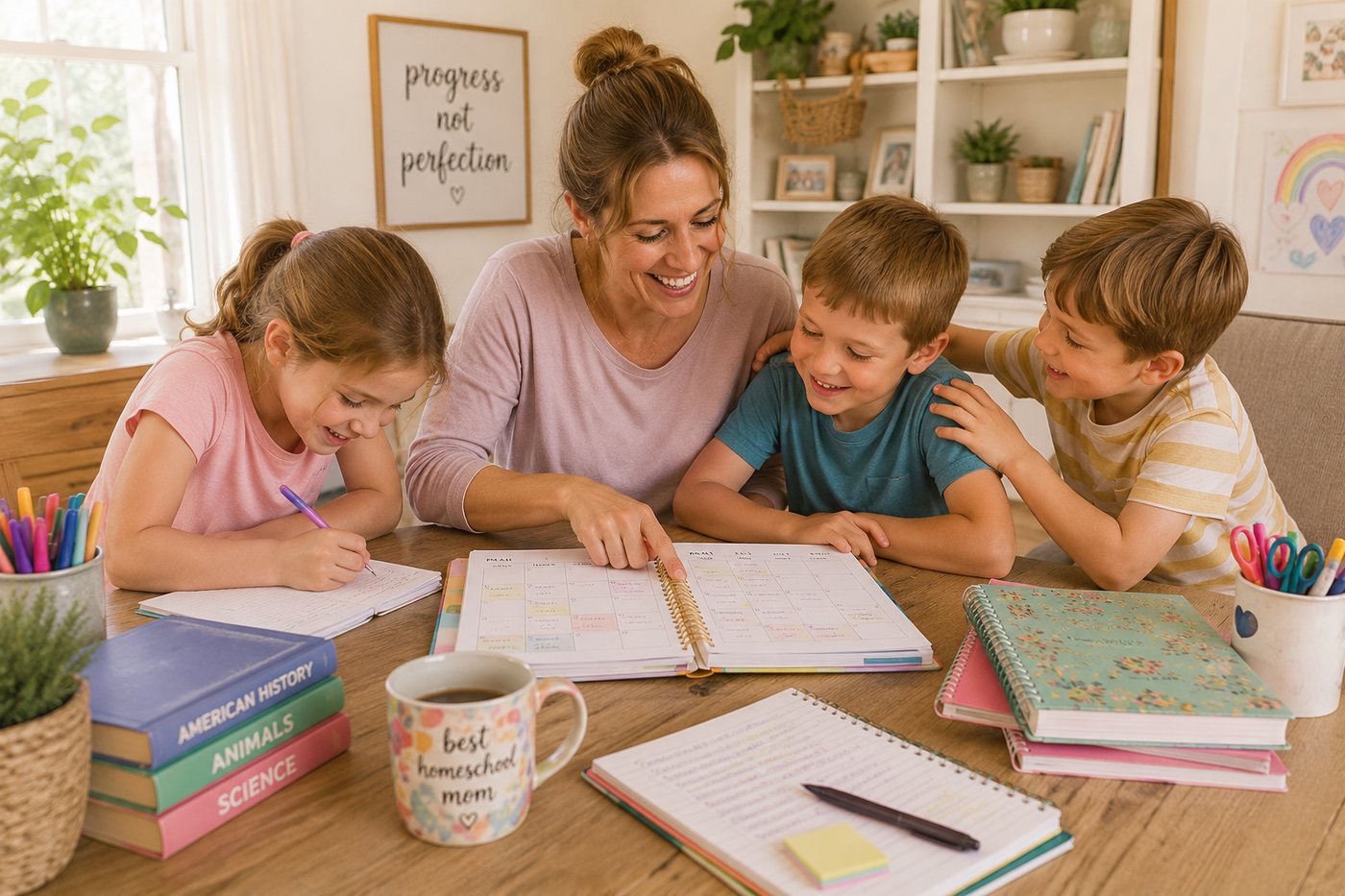 How to Plan Homeschool for Three Kids Without Creating Three Separate Systems